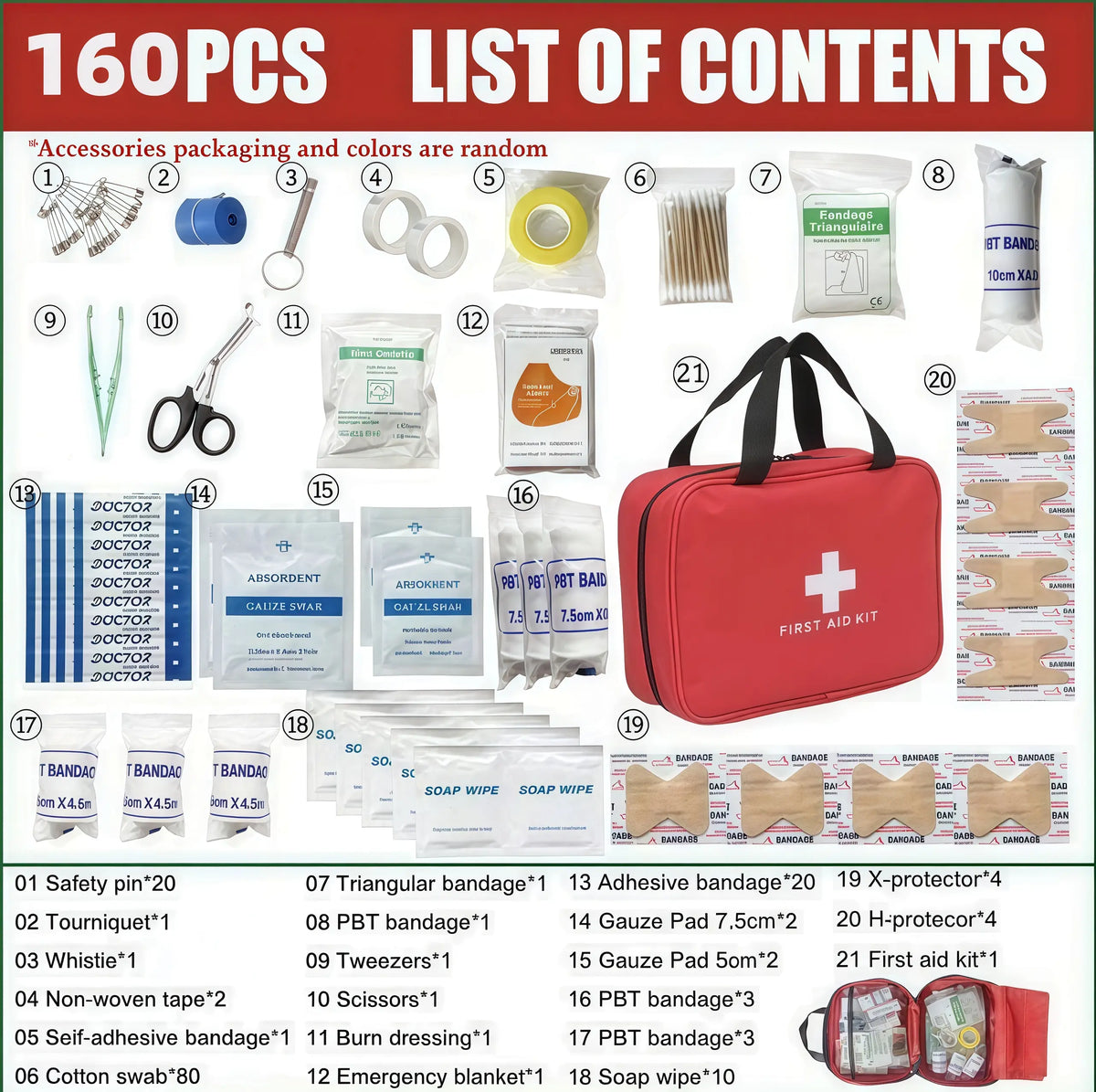 🔥 330-Piece Waterproof First Aid Kit | Home, Car & Travel Emergency Kit