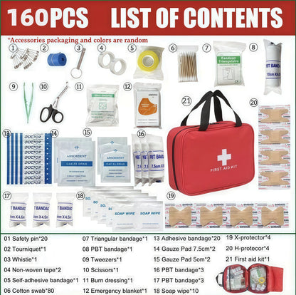 🔥 330-Piece Waterproof First Aid Kit | Home, Car & Travel Emergency Kit