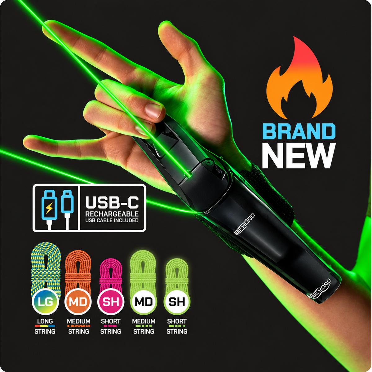 ⚡ 50% OFF | Wrist Blaster™ Rechargeable String Launcher