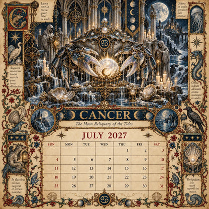 🔮 2027 Zodiac Grimoire | 12 Months of Mystical Art ✨
