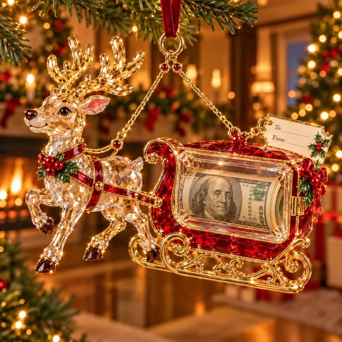 🎄✨ Christmas Money Magic™ | 20 Crystal-Style Cash Holders