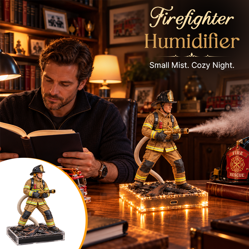 🚒💨 Firefighter Mist Station | Desktop Humidifier