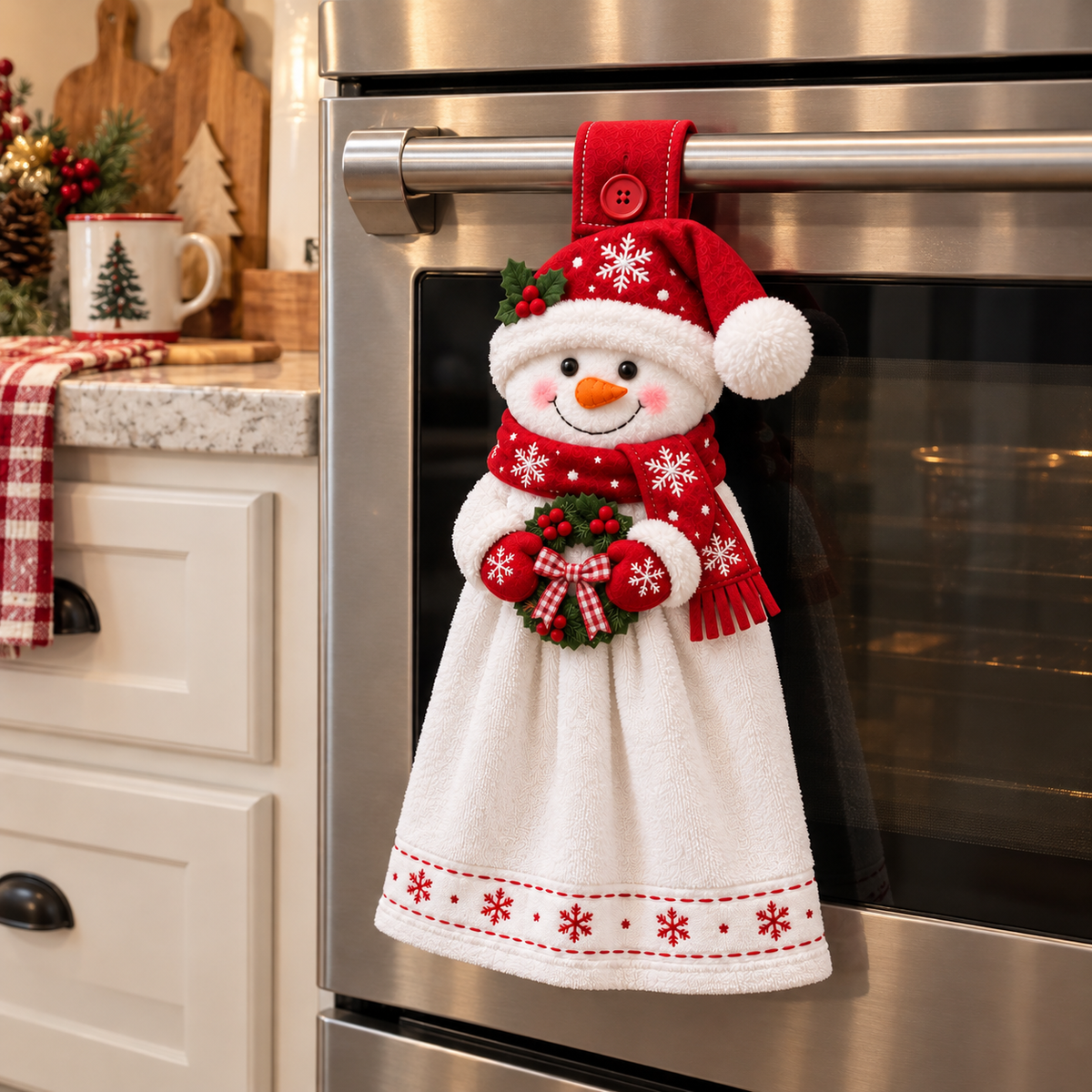 🎄🧻 Merry Kitchen Keeper™ | Christmas Hanging Hand Towel