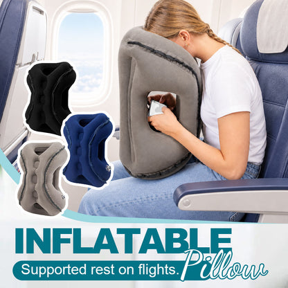✈️ Sleep Better in the Air | Portable Inflatable Travel Pillow