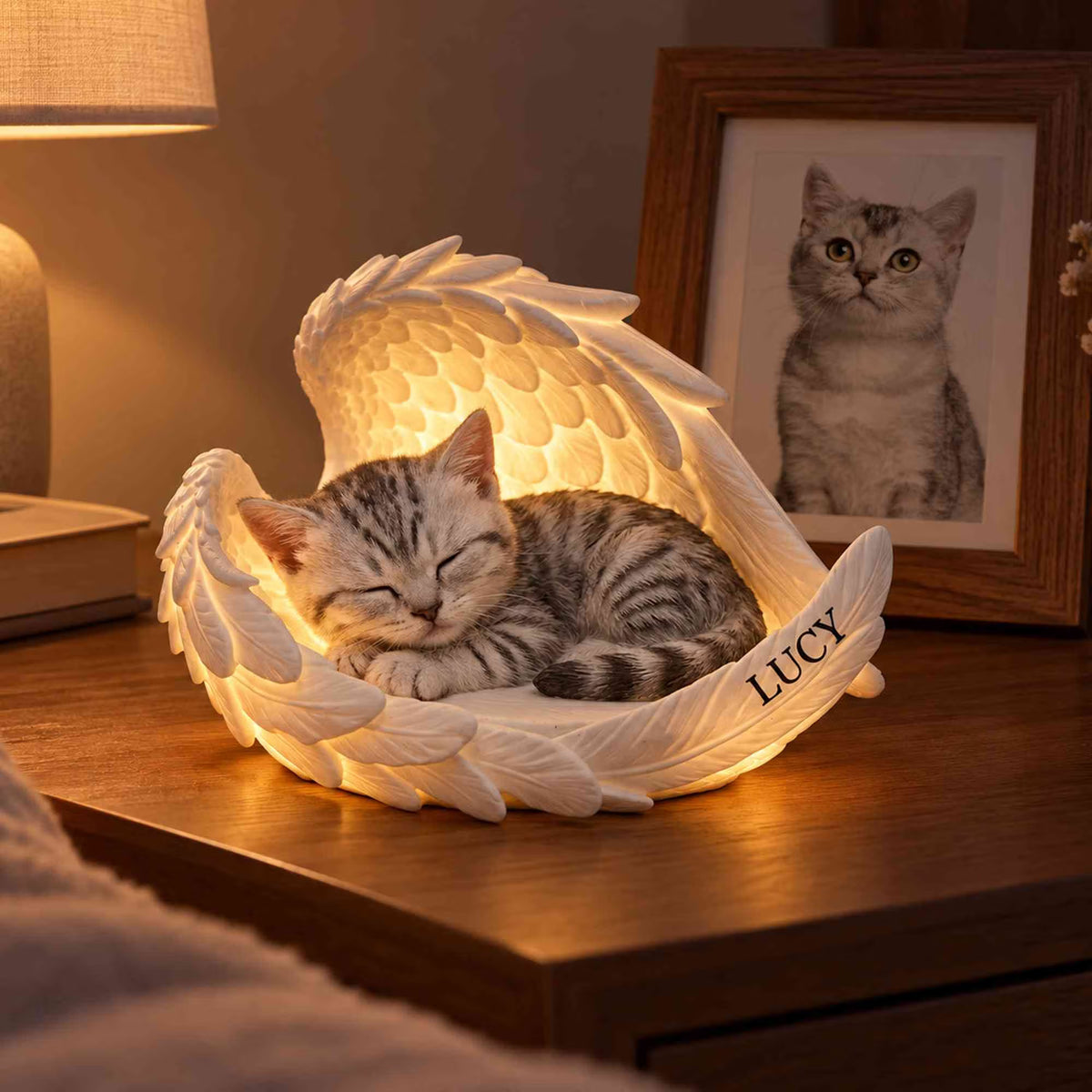 🐾🪽 Forever by Your Side™ | Personalized Pet Memorial Night Light