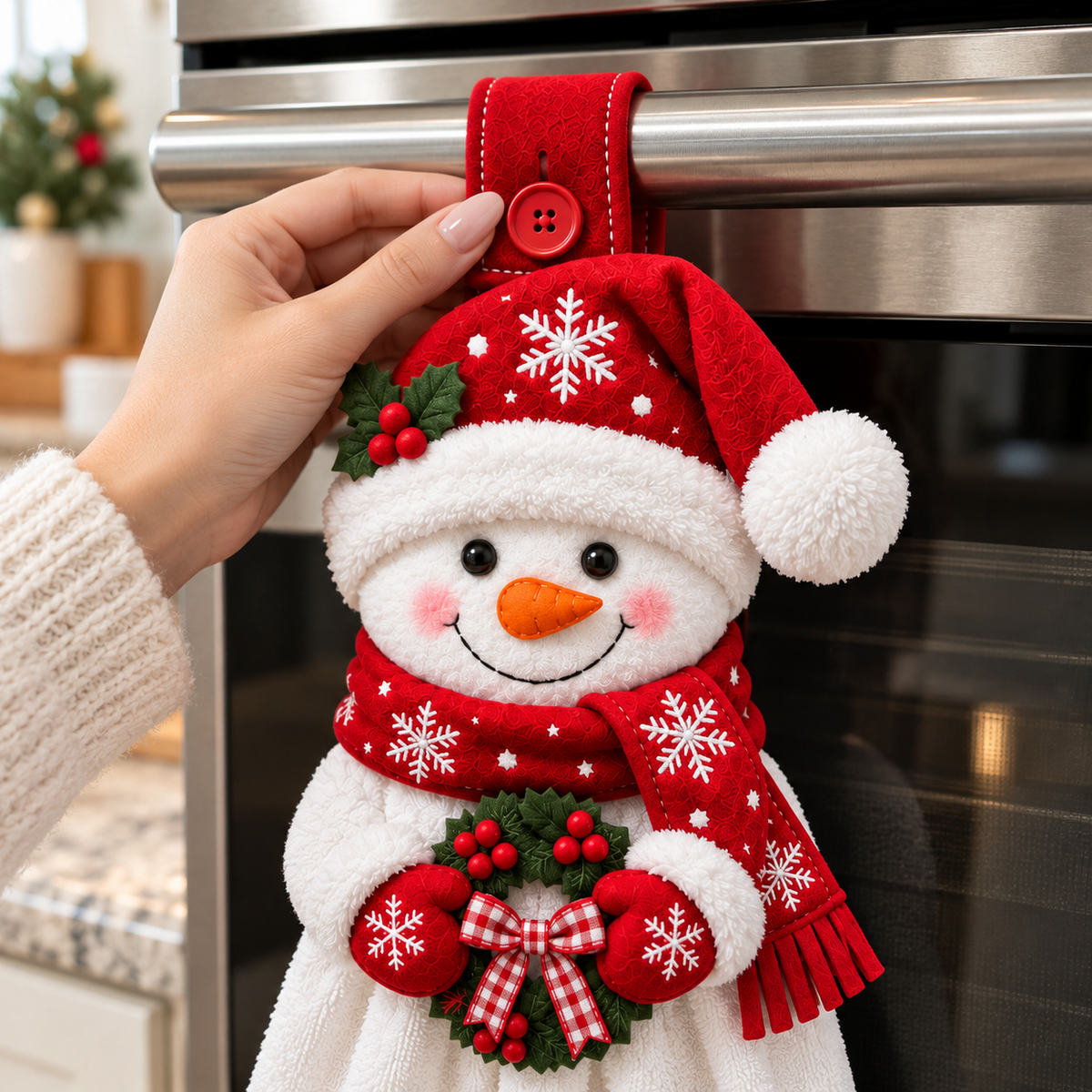 🎄🧻 Merry Kitchen Keeper™ | Christmas Hanging Hand Towel