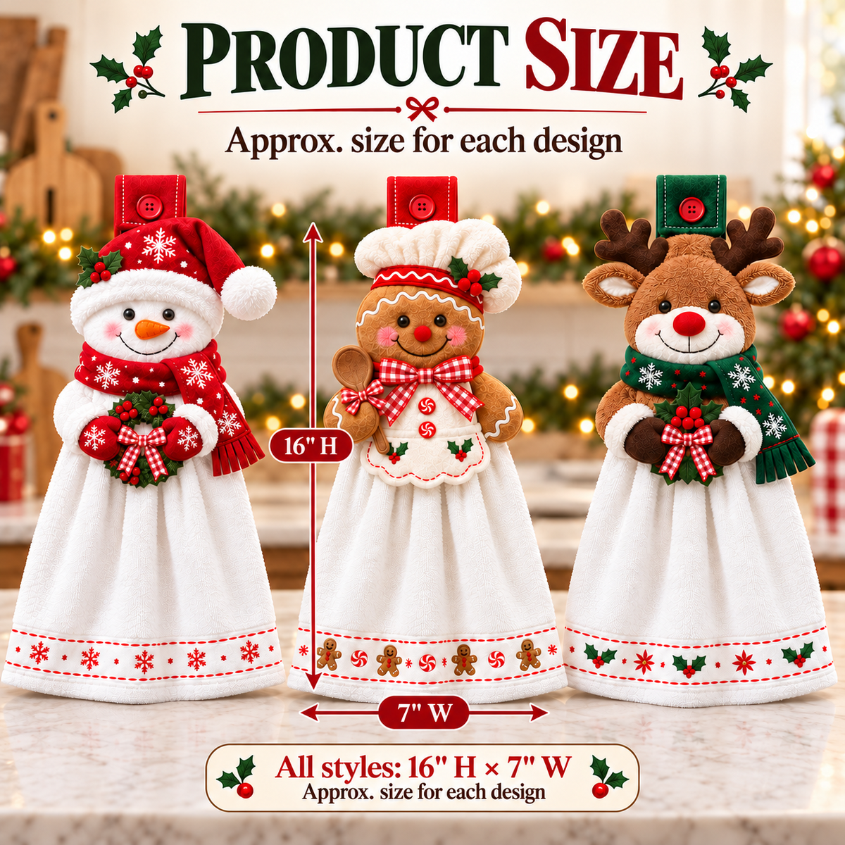 🎄🧻 Merry Kitchen Keeper™ | Christmas Hanging Hand Towel
