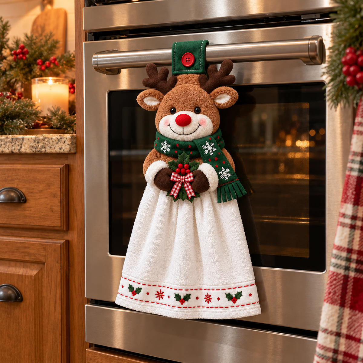 🎄🧻 Merry Kitchen Keeper™ | Christmas Hanging Hand Towel