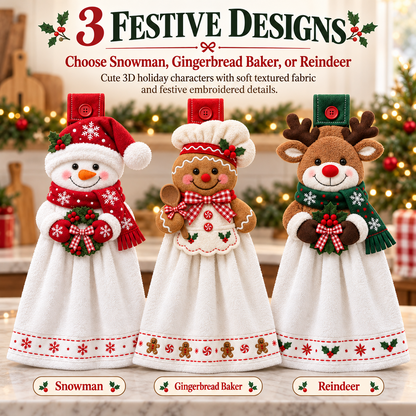 🎄🧻 Merry Kitchen Keeper™ | Christmas Hanging Hand Towel