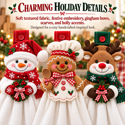 🎄🧻 Merry Kitchen Keeper™ | Christmas Hanging Hand Towel