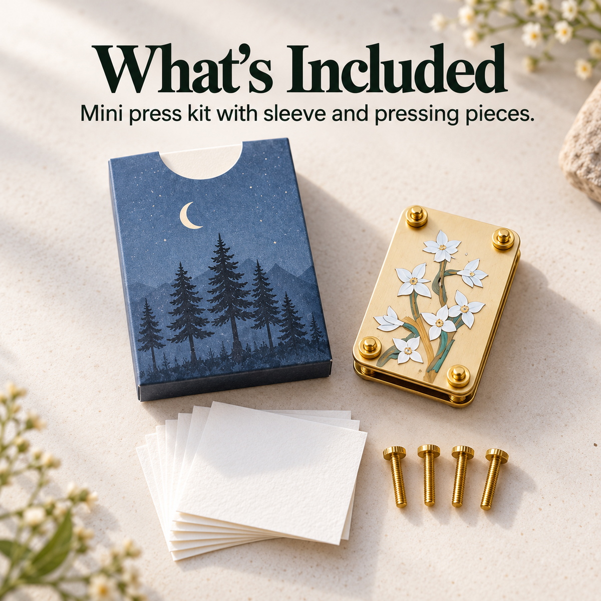 🌸📖 Pocket-Size Flower Press – Turn Tiny Blooms Into Lasting Keepsakes