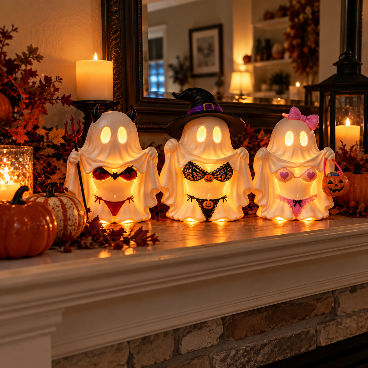 👻🎃 Boo & Mischief™ | Cheeky Ghost Halloween Decor