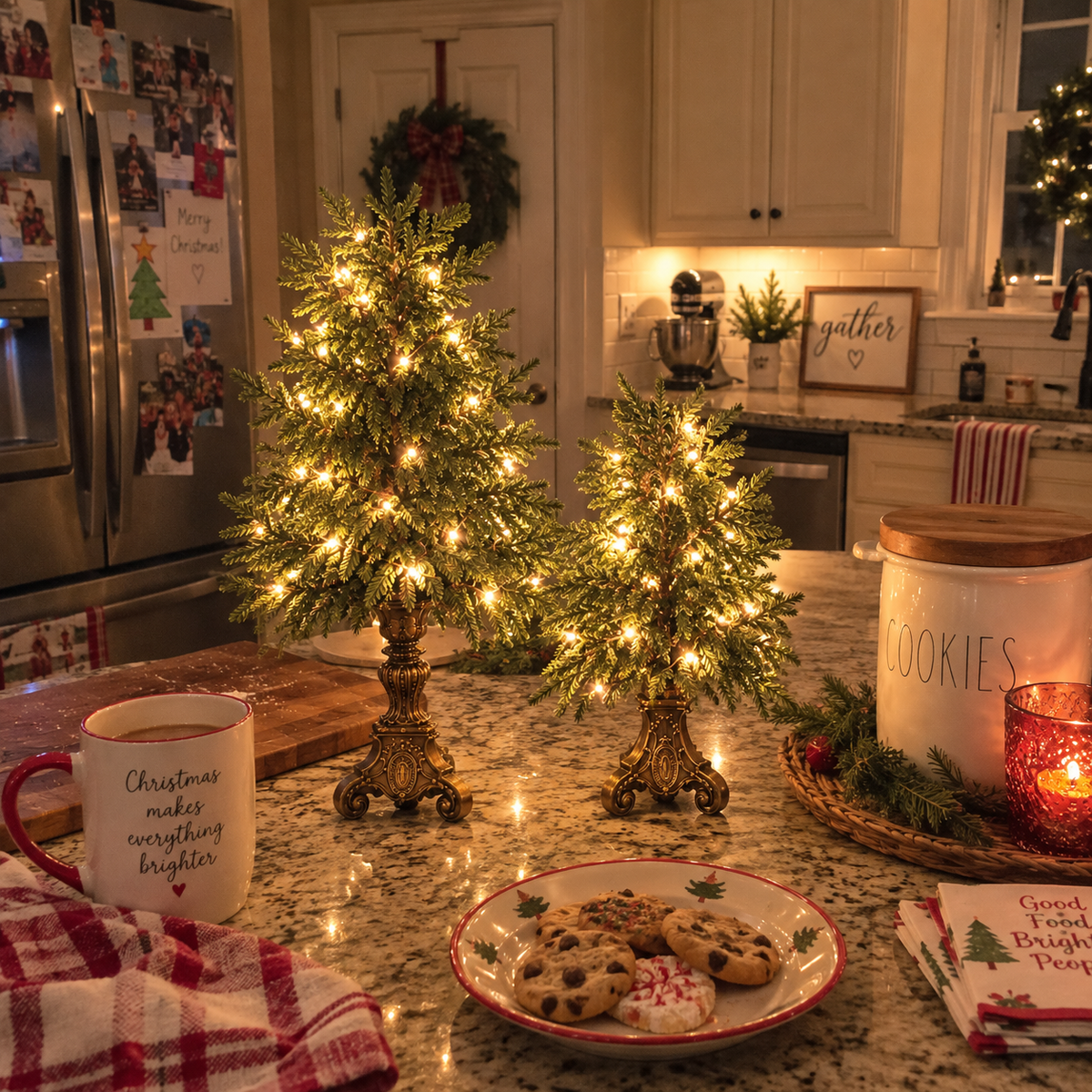 🎄 Vintage Christmas Forest | Tabletop Tree Collection