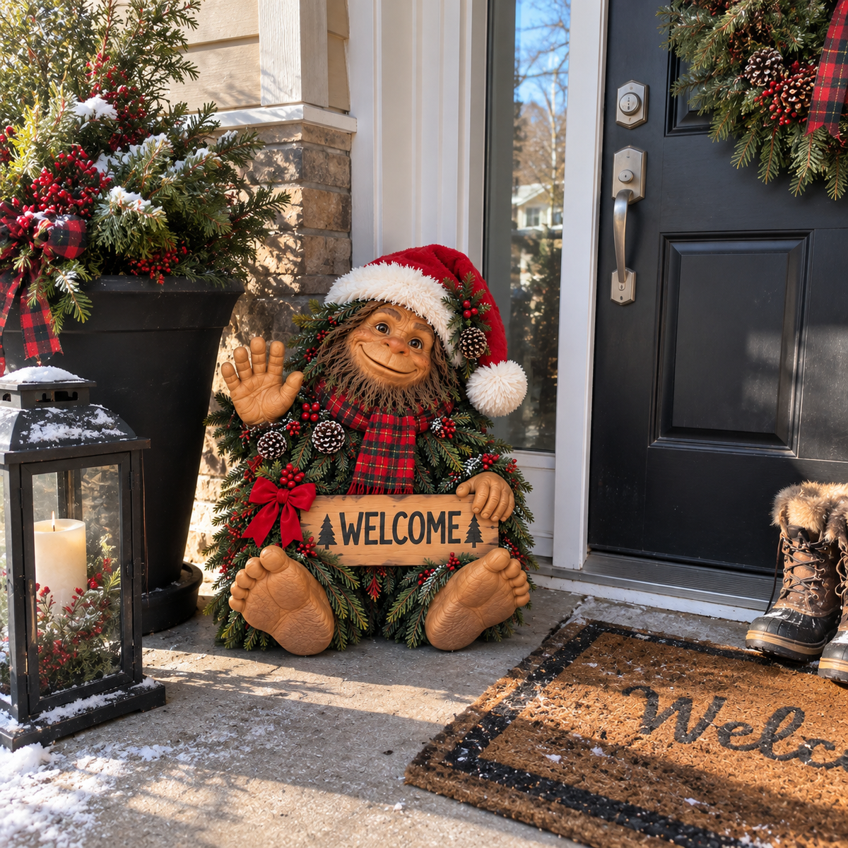 ✨ Bigfoot’s Christmas Welcome | Festive Holiday Decor 🎄