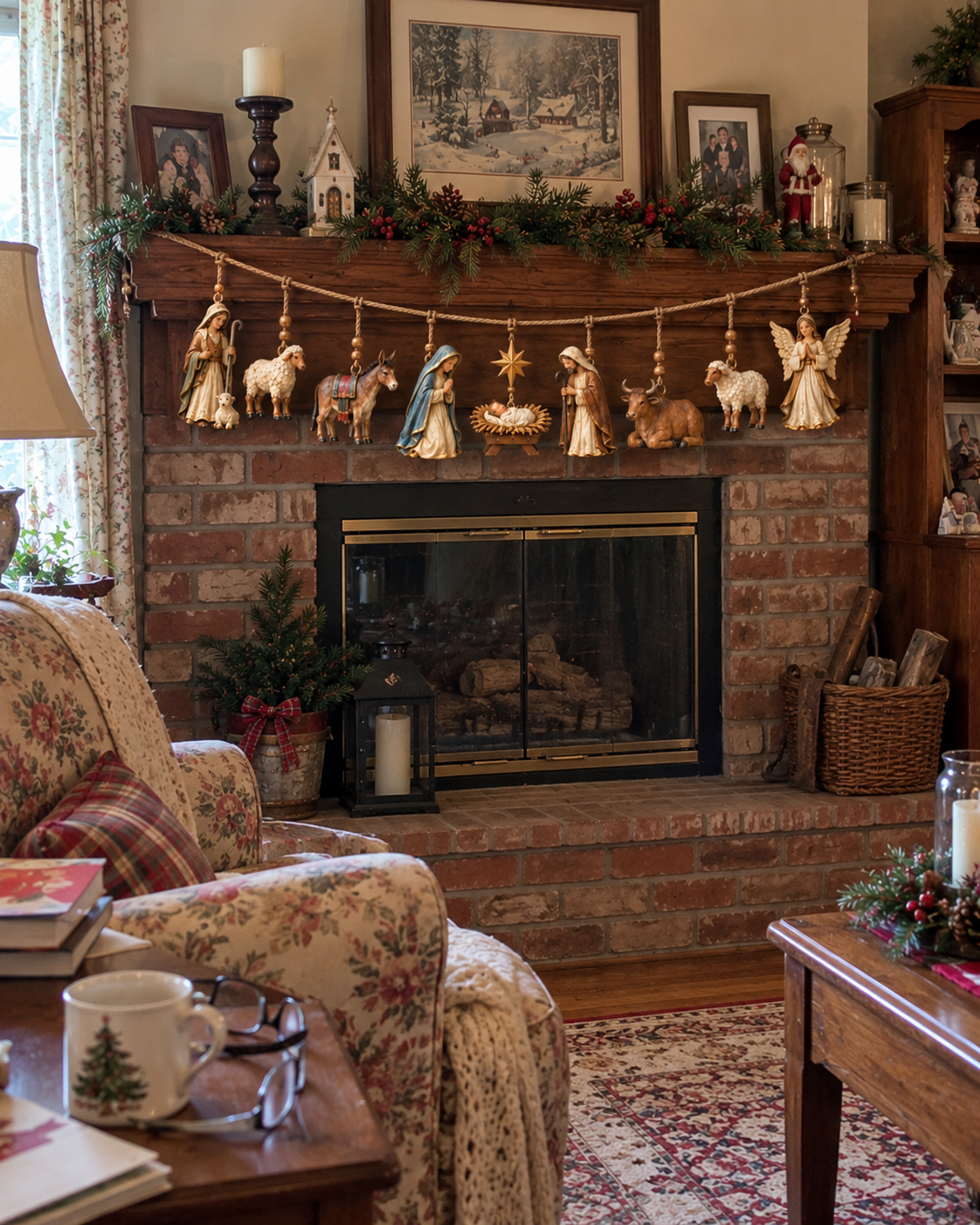 ✝️🎄 3D Nativity Story Garland – Meaningful Christmas Family Decor