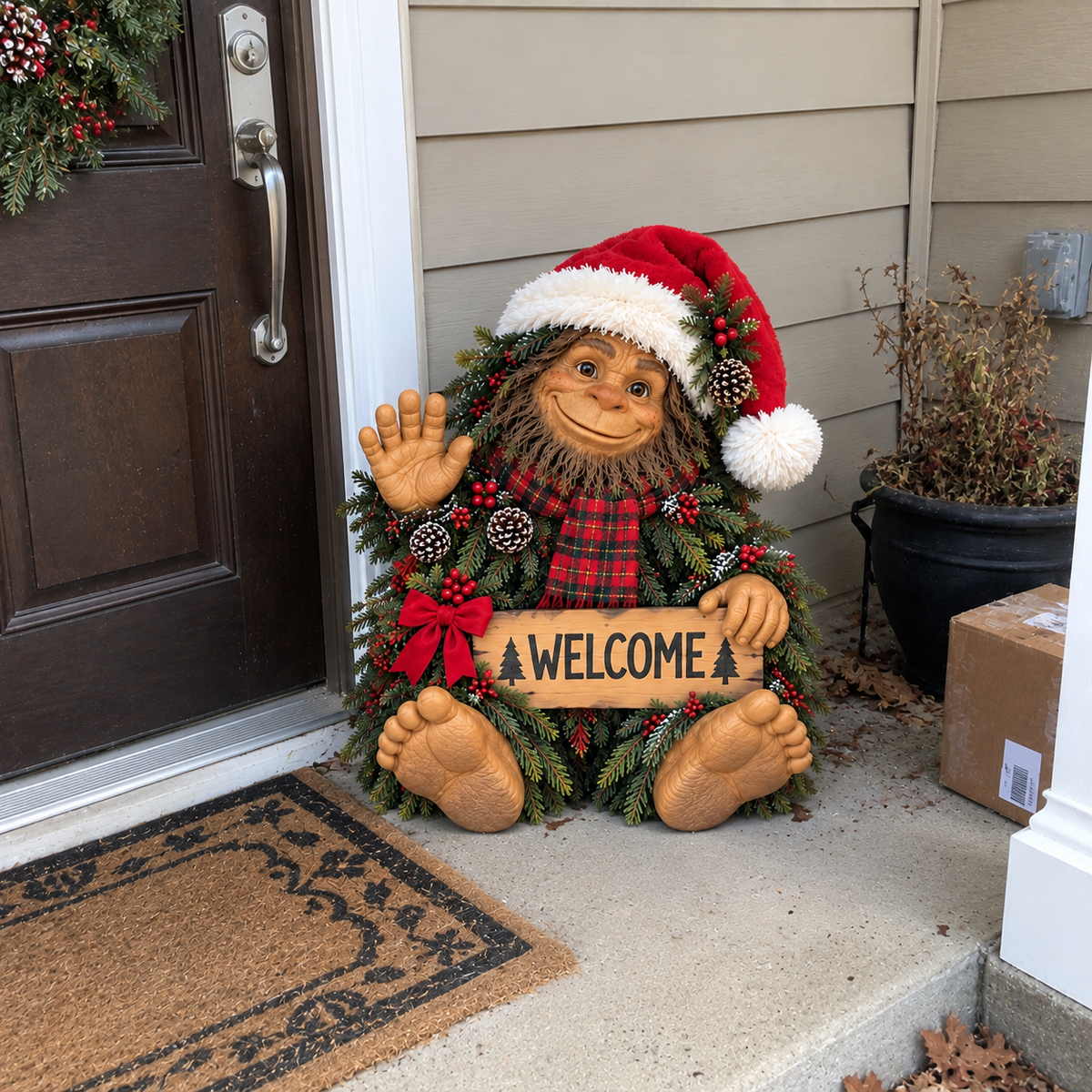 ✨ Bigfoot’s Christmas Welcome | Festive Holiday Decor 🎄