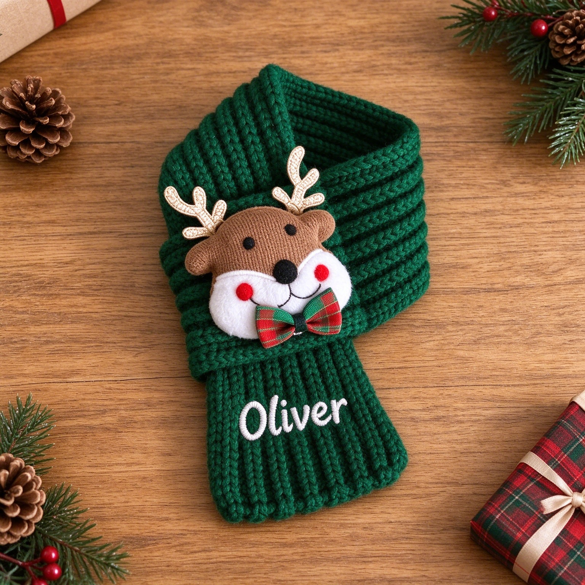 🧵🎄 DIY Christmas Pet Scarf Kit – Stitch Your Pet’s Name Yourself