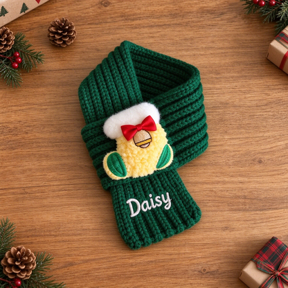 🧵🎄 DIY Christmas Pet Scarf Kit – Stitch Your Pet’s Name Yourself