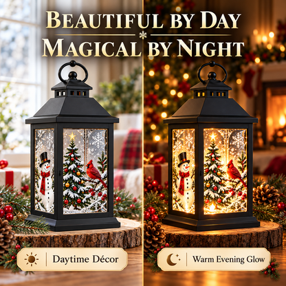 🎄💎 Interchangeable Crystal Holiday Lantern ✨ Light Up Seasonal Decor