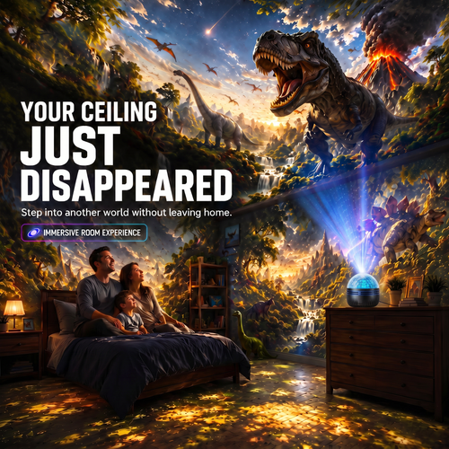 🦖360° Smart Holographic Starry Sky Projector (HD Smart Dynamic 5D)