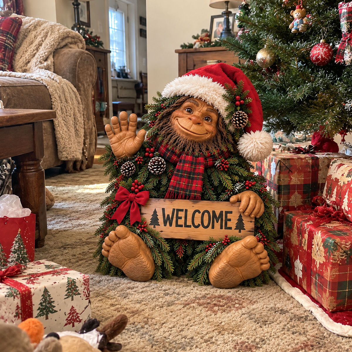 ✨ Bigfoot’s Christmas Welcome | Festive Holiday Decor 🎄