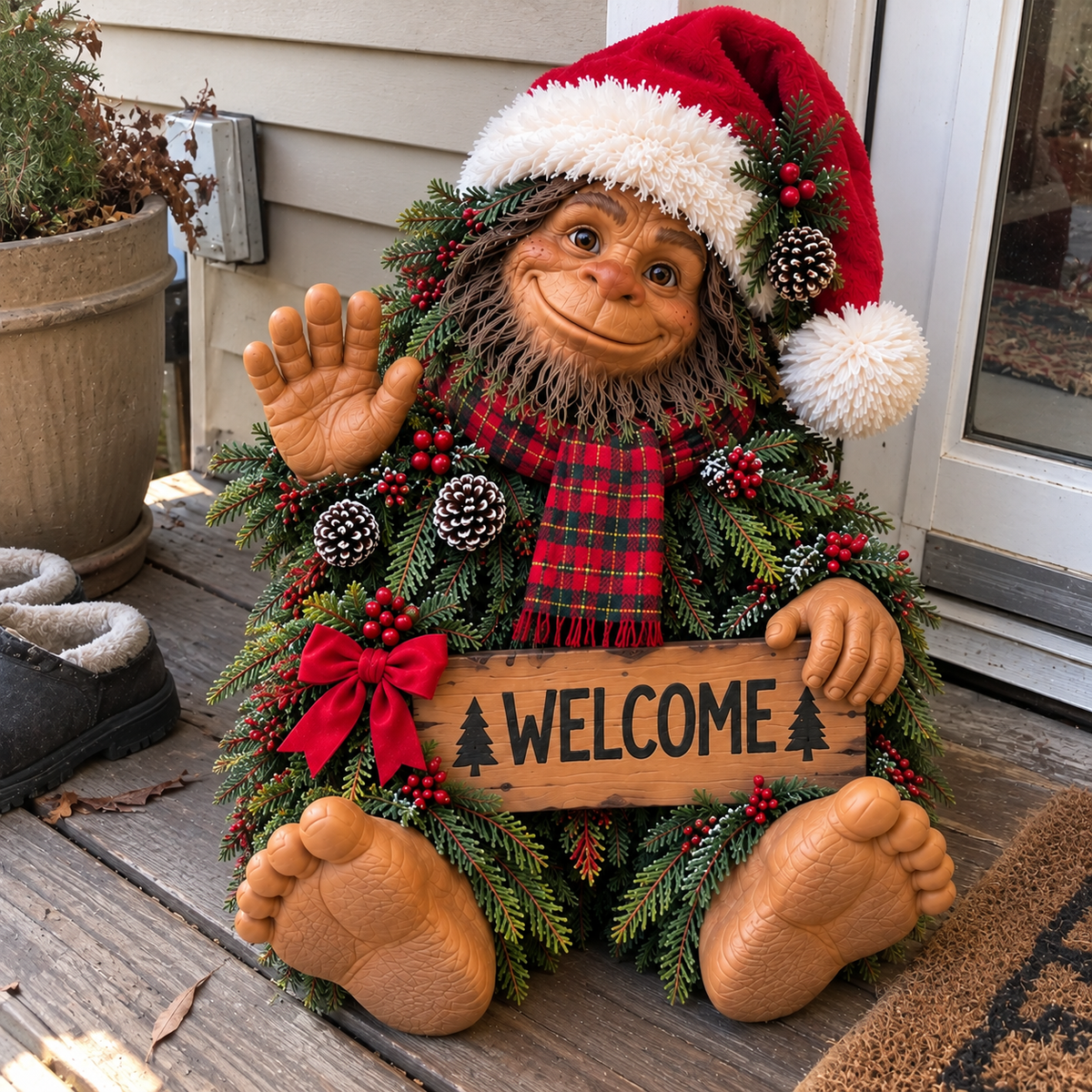 ✨ Bigfoot’s Christmas Welcome | Festive Holiday Decor 🎄