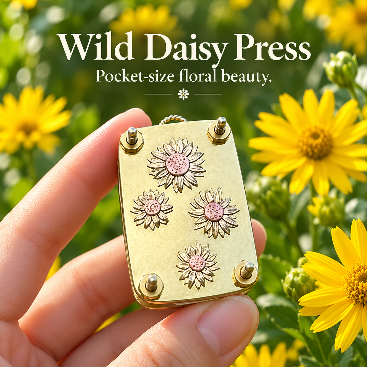 🌸📖 Pocket-Size Flower Press – Turn Tiny Blooms Into Lasting Keepsakes