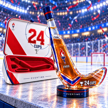 🔥 LAST DAY 50% OFF | Limited Edition Custom Hockey Stick Whiskey Decanter 🏒🥃