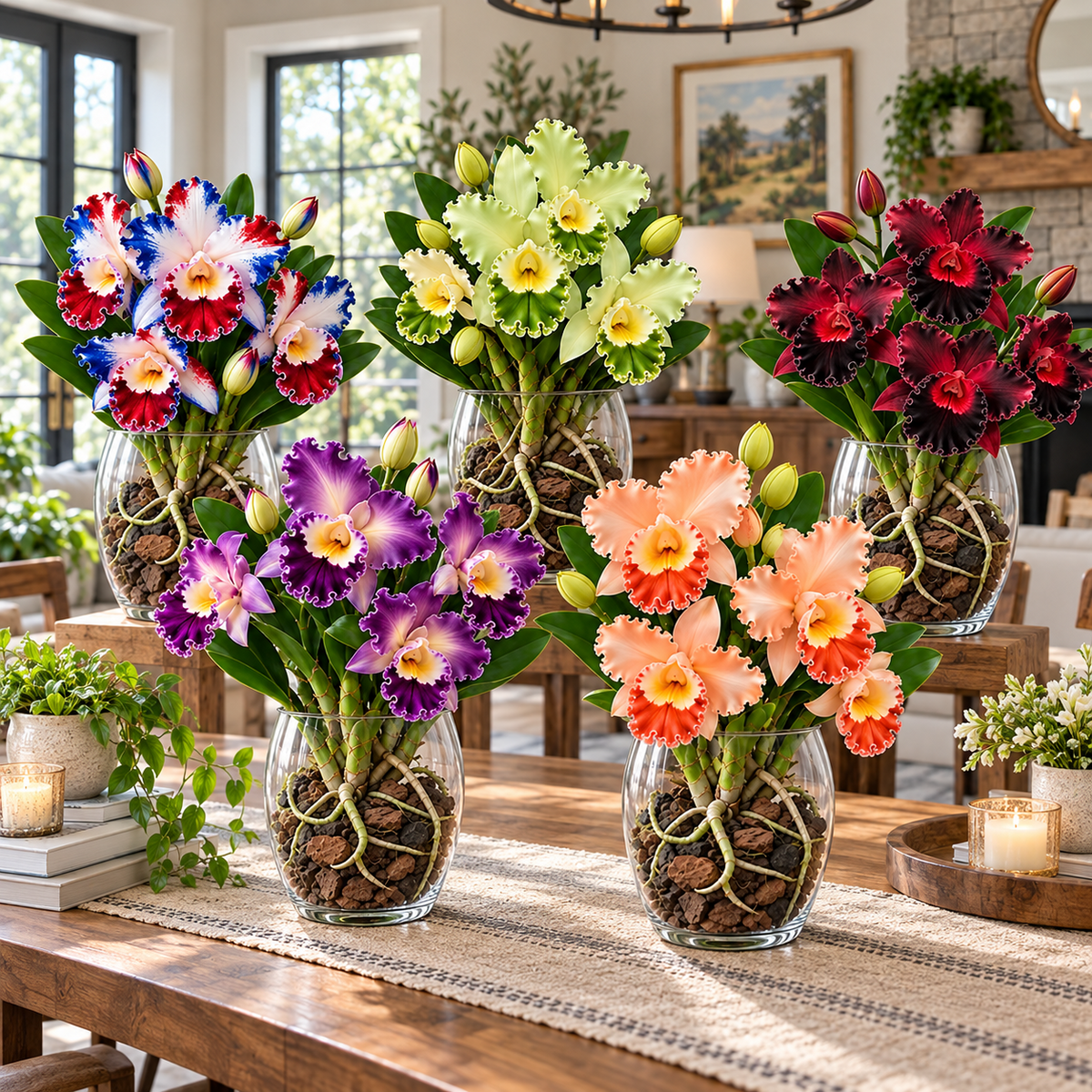 🌸💎 Rare Ruffled Cattleya Orchid – Giant Exotic Blooms