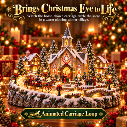 ⛪🎄 Christmas Eve at the Chapel™ | Moving Carriage & Stained-Glass Glow