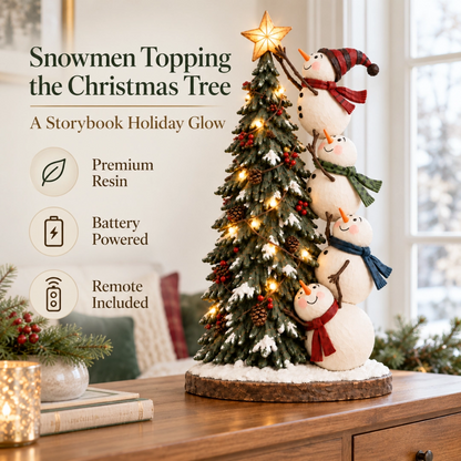 🔥 LAST DAY 50% OFF | ☃️ Snowman Tree Glow™ – Lighted Christmas Tree Topper
