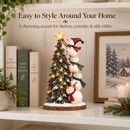 🔥 LAST DAY 50% OFF | ☃️ Snowman Tree Glow™ – Lighted Christmas Tree Topper