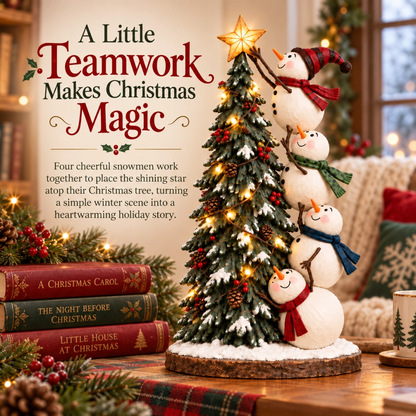🔥 LAST DAY 50% OFF | ☃️ Snowman Tree Glow™ – Lighted Christmas Tree Topper