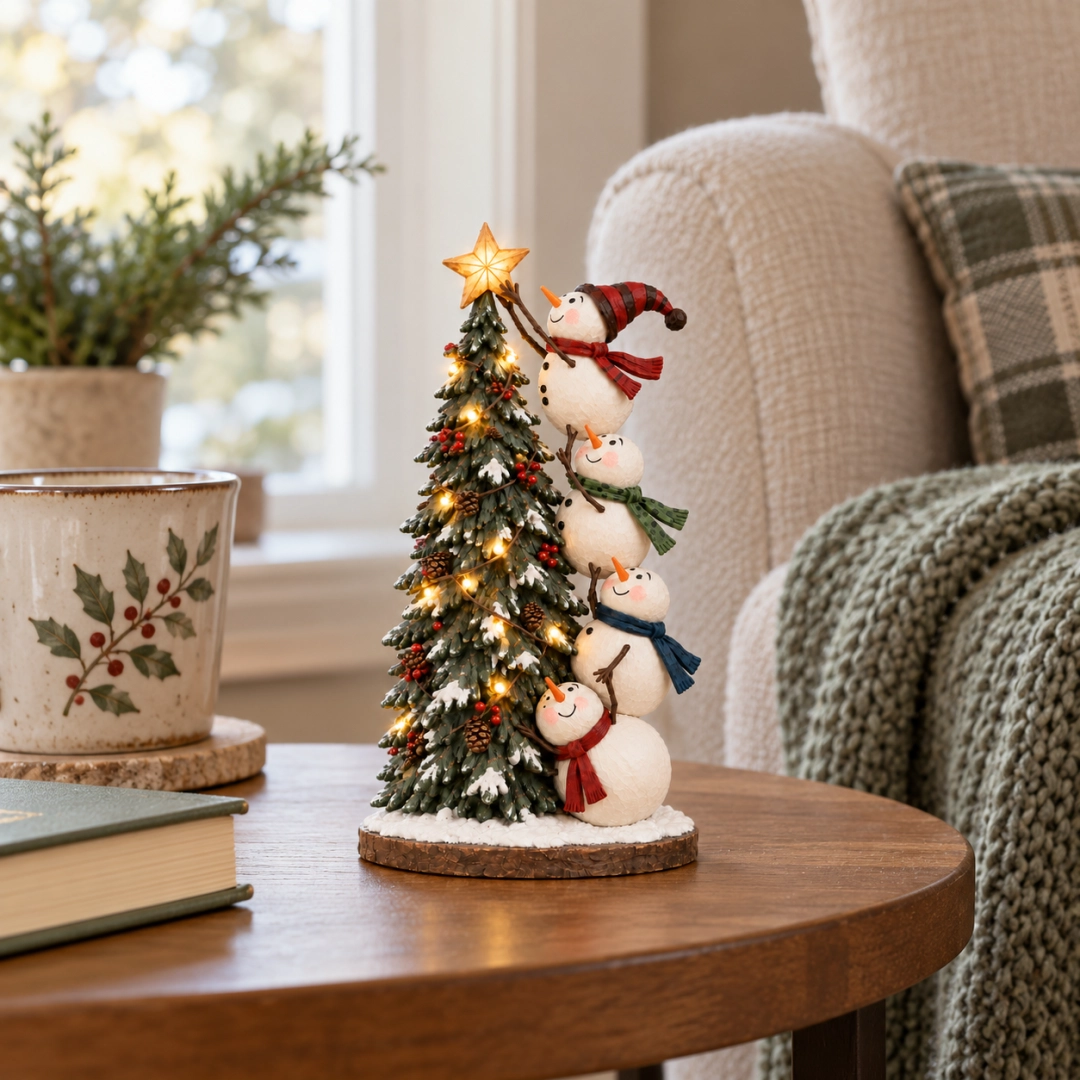 🔥 LAST DAY 50% OFF | ☃️ Snowman Tree Glow™ – Lighted Christmas Tree Topper