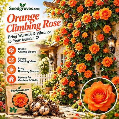 🌹🌿 Colorful Climbing Rose– Elegant Blooms for Fences, Arches & Entrances