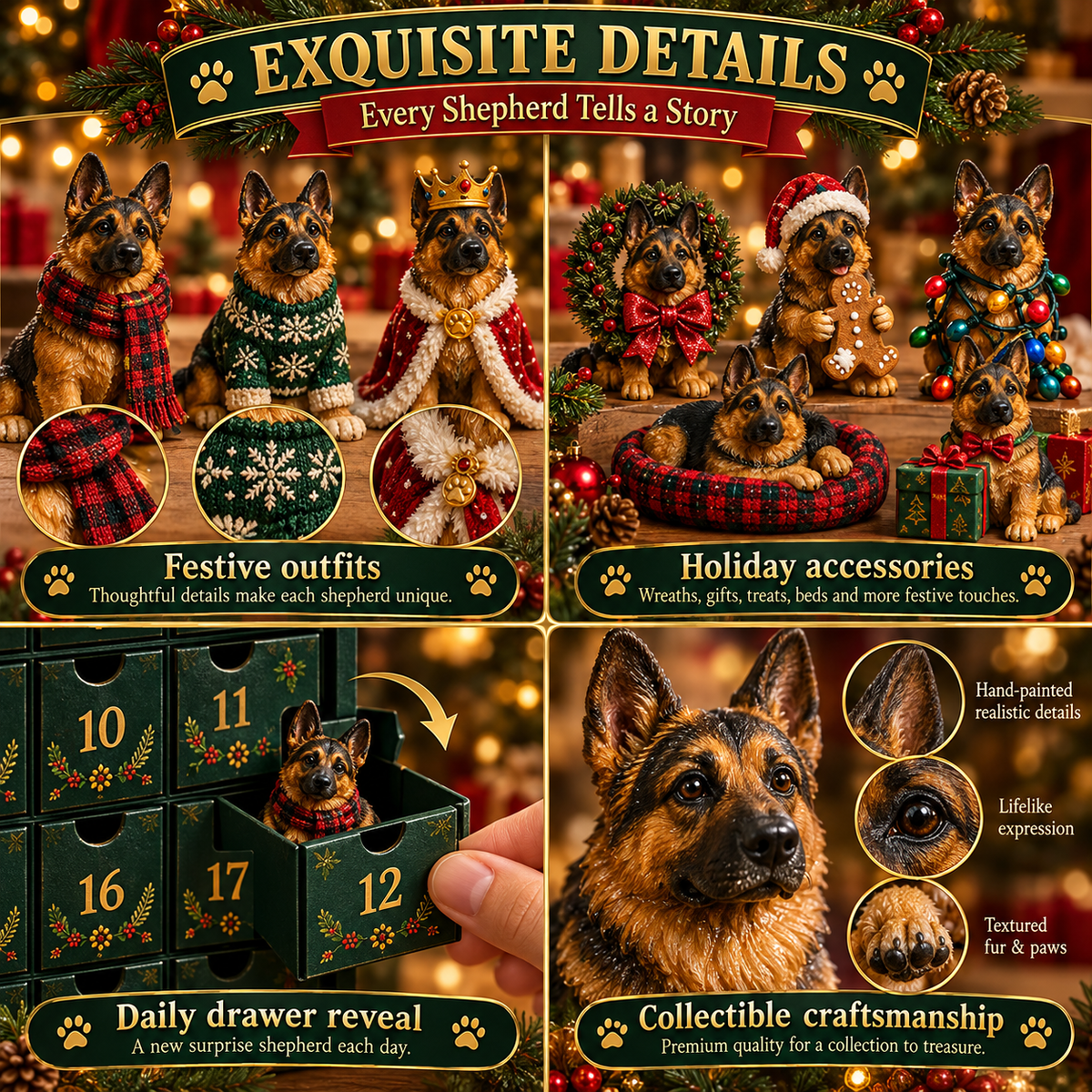 🐾🎄 2026 German Shepherd Advent Calendar – 24 Days of Love, Loyalty & Christmas Cheer