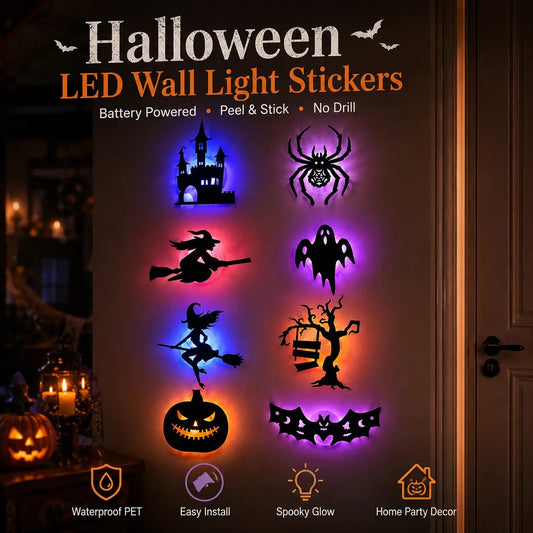 🎃 Halloween Flash Sale 50% OFF – LED Silhouette Wall Light Stickers