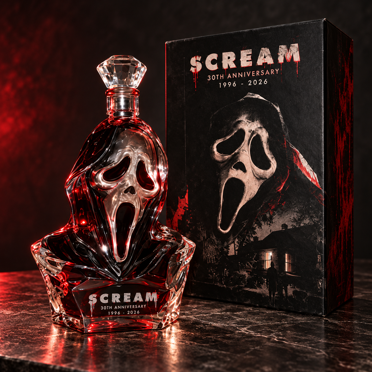 🔪👻 SCREAM 30™ | Ghostface Anniversary Collector’s Decanter – 1996–2026
