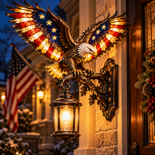🦅🇺🇸 Liberty Wings™ | Patriotic Eagle Wall Light