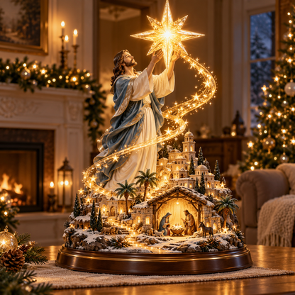 ✝️✨ “Guiding Star of Hope”-Bethlehem nativity scene (illuminated)