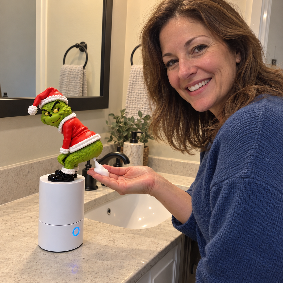 😂🎄 Tooting Christmas Soap Dispenser™ | Holiday Bathroom Decor