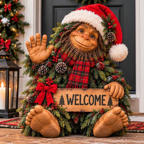 ✨ Bigfoot’s Christmas Welcome | Festive Holiday Decor 🎄