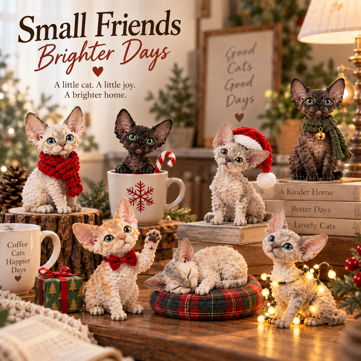 🐱✨ Devon Rex Mischief™ | 24 Day Curly Cat Advent Calendar