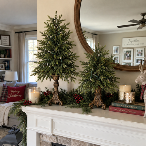 🎄 Vintage Christmas Forest | Tabletop Tree Collection