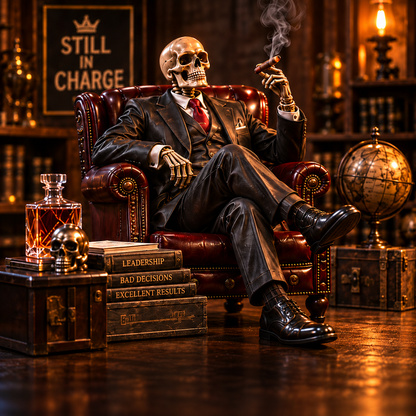 💀🔥 Bonehead Brotherhood™ | 6 Dark Humor Skeleton Collectibles