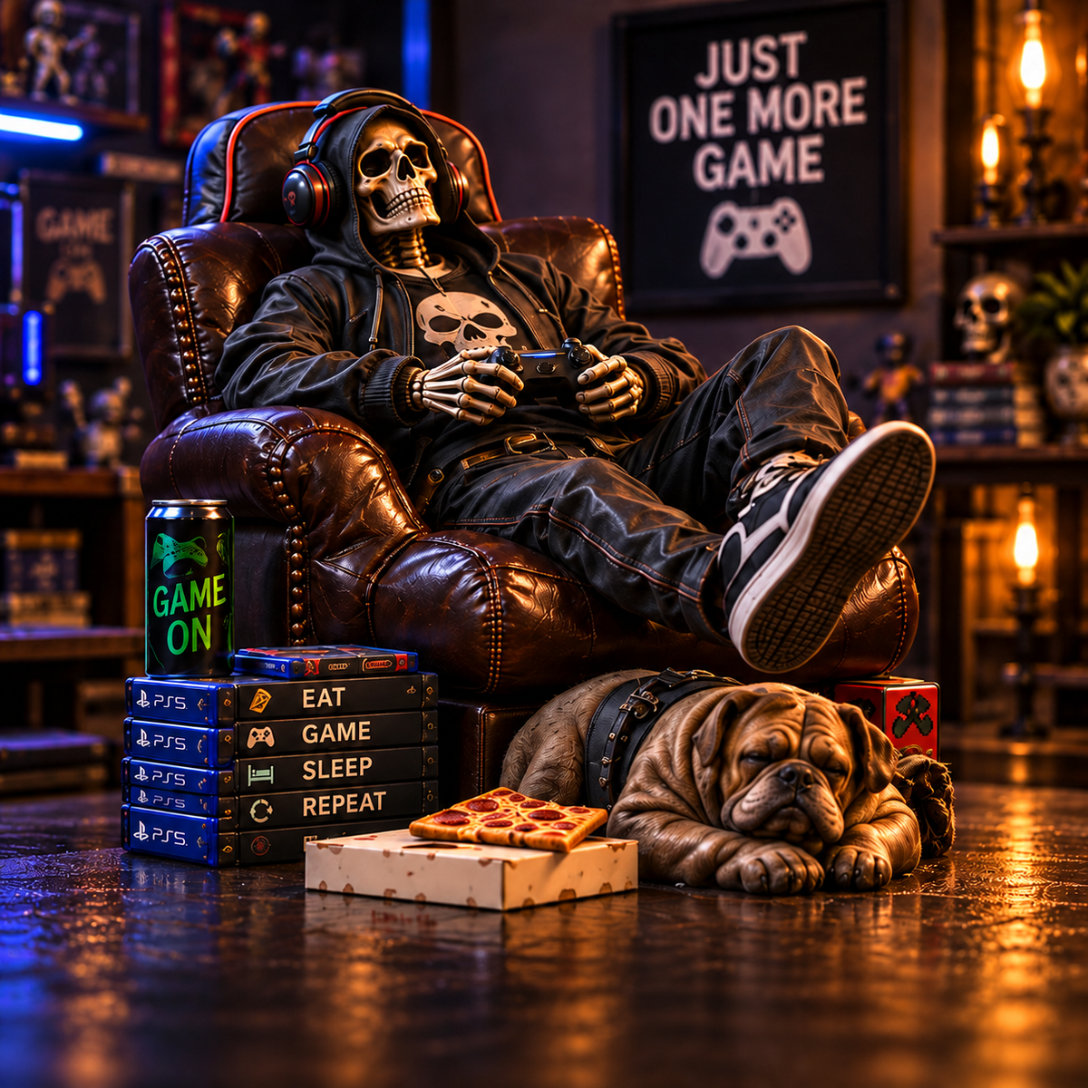 💀 No Manners. No Pulse. | 6 Skeleton Figures for the Man Cave