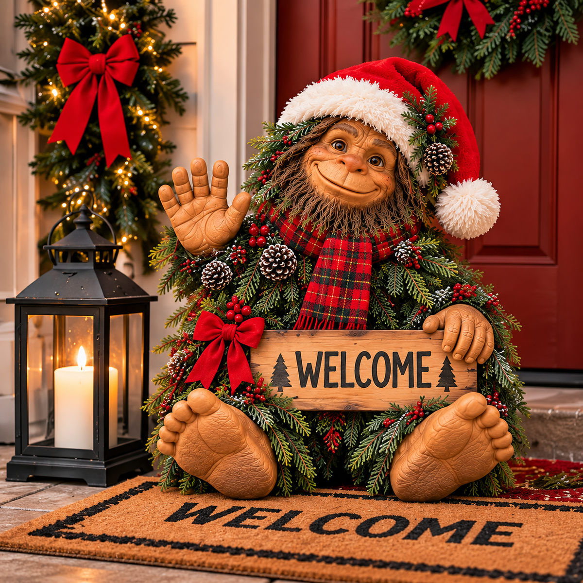 ✨ Bigfoot’s Christmas Welcome | Festive Holiday Decor 🎄