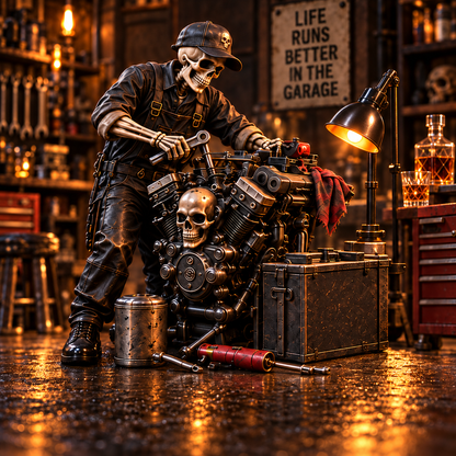 💀 No Manners. No Pulse. | 6 Skeleton Figures for the Man Cave