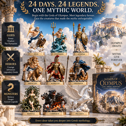 ⚡🏛️ Legends of Olympus | 24 Days of Gods, Heroes & Beasts