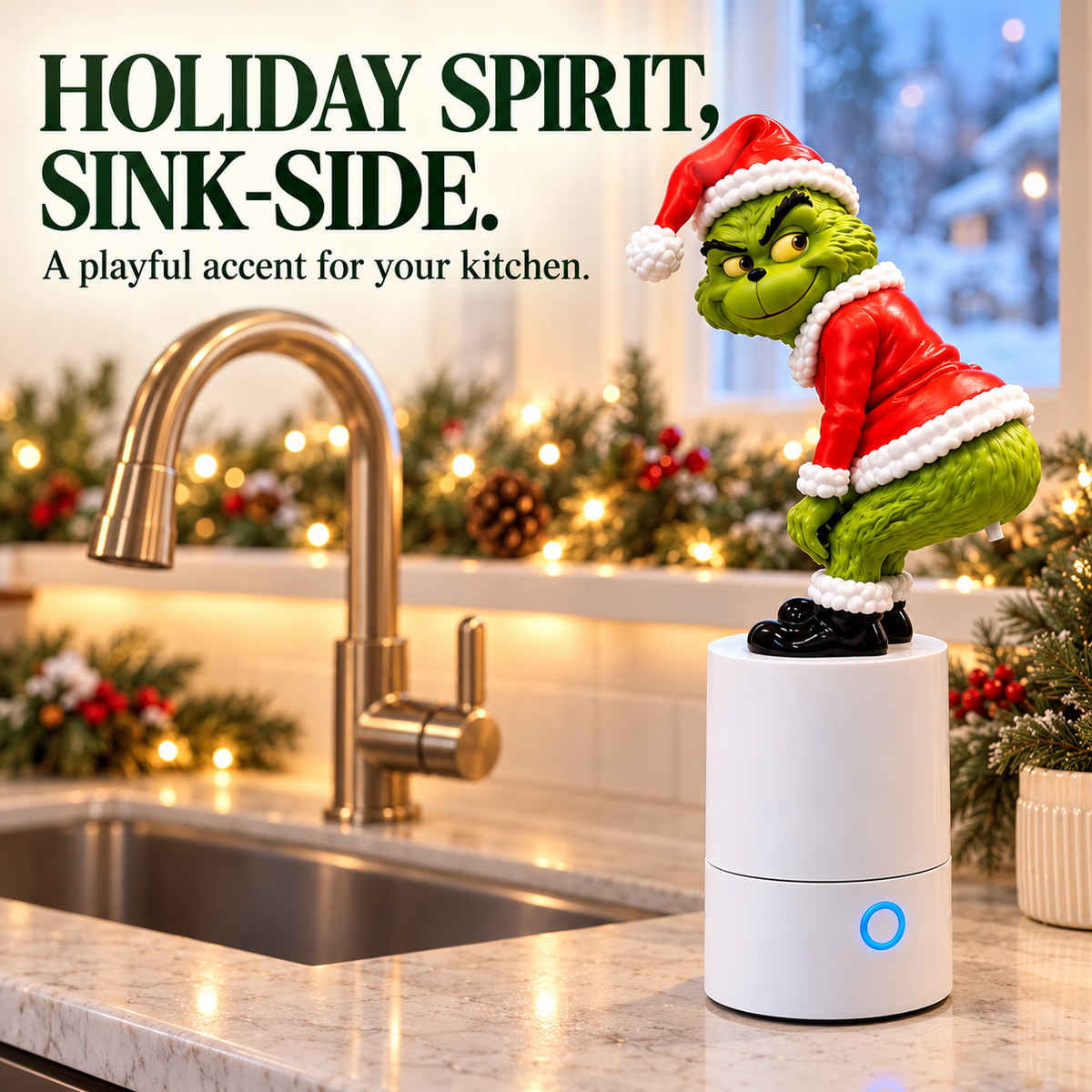😂🎄 Tooting Christmas Soap Dispenser™ | Holiday Bathroom Decor
